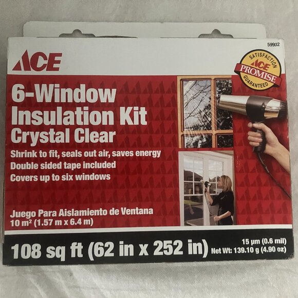 Big Home Insulation Bundle – 2 Crystal-Clear Window Kits + Rope Caulk - Picture 4 of 5